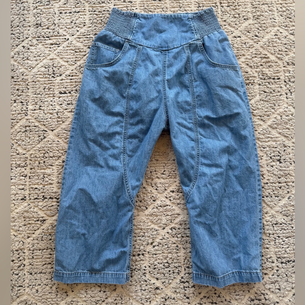 Free People We The Free Lunan Crop Harem Jeans size xs